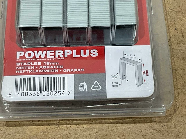 Powerplus tacker nietjes 16 mm (20x) - afbeelding 4 van  5