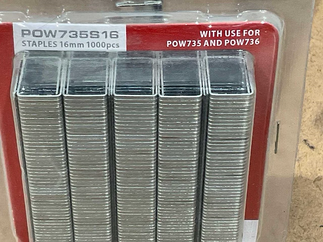 Powerplus tacker nietjes 16 mm (20x) - afbeelding 5 van  5