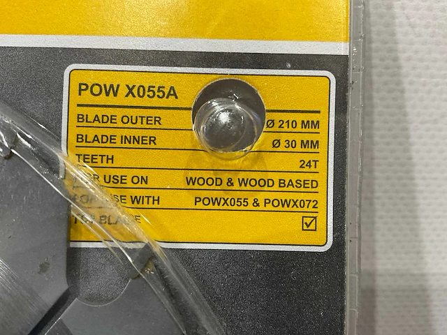 Powerplus x055a zaagblad 210 mm (25x) - afbeelding 4 van  5