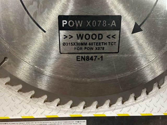 Powerplus x078a zaagblad 315 mm (5x) - afbeelding 3 van  5
