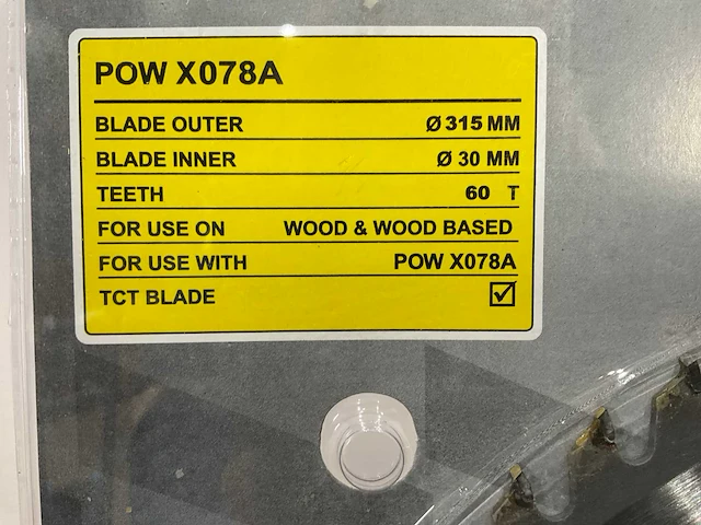 Powerplus x078a zaagblad 315 mm (5x) - afbeelding 5 van  5