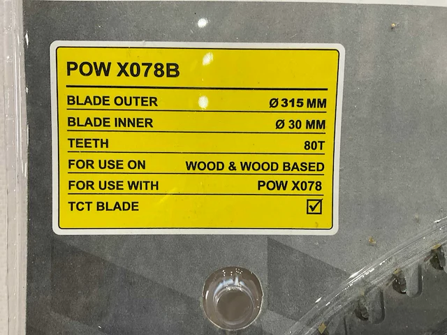 Powerplus x078b zaagblad 315 mm (5x) - afbeelding 4 van  5