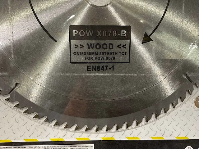 Powerplus x078b zaagblad 315 mm (5x) - afbeelding 5 van  5