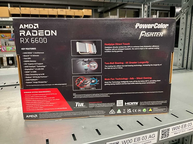 Powert color amd radeon rx 6600 videokaart - afbeelding 3 van  4