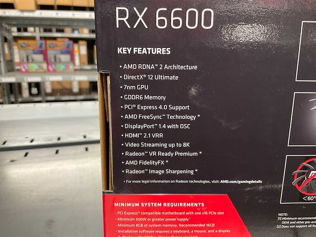 Powert color amd radeon rx 6600 videokaart - afbeelding 4 van  4