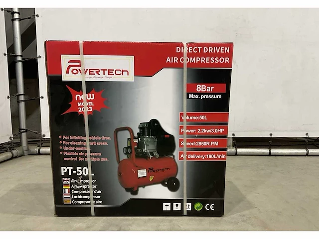 Powertech - compressor 50l - afbeelding 4 van  12