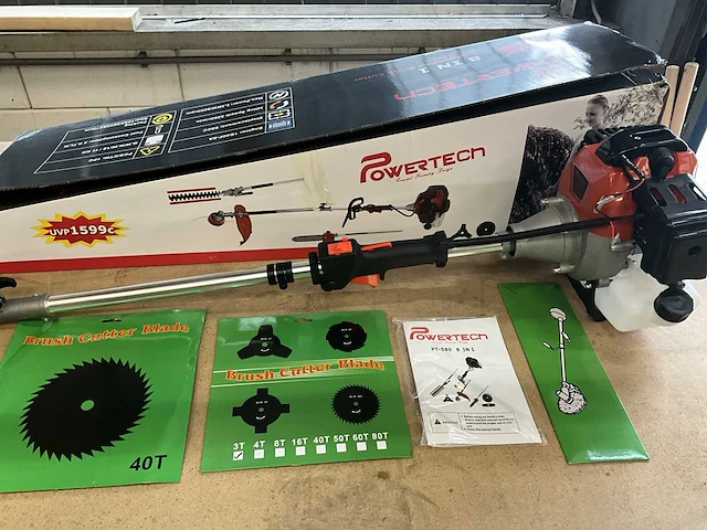 Powertech 58 cc bosmaaier 8 in 1 - afbeelding 3 van  8
