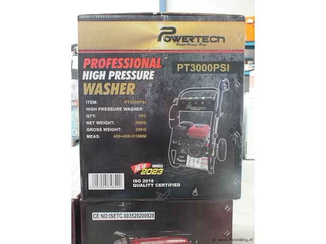 Powertech professionele hogedrukreiniger. pt3000 psi. - afbeelding 2 van  2