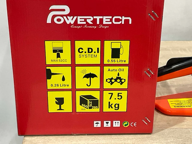 Powertech pt5200 kettingzaag - afbeelding 2 van  10