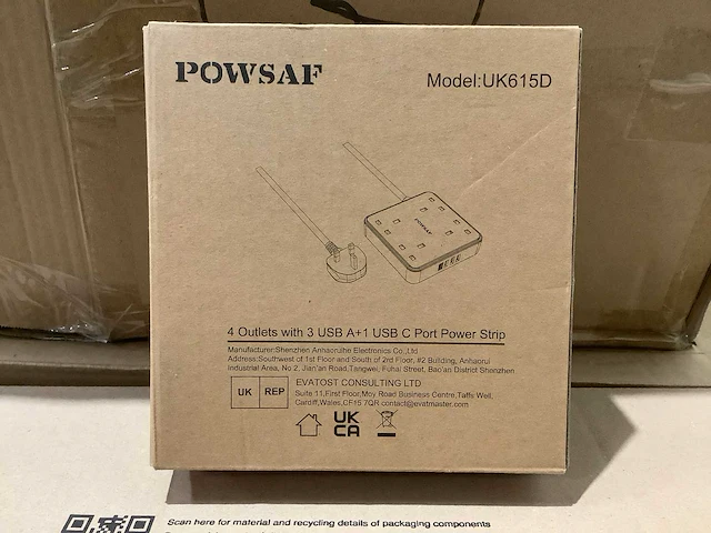 Powsaf uk615d stekkerdoos (390x) - afbeelding 3 van  5