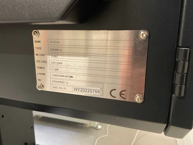 Pps - 2022 - digital printing powder machine : hy1500-2 / hy6900-4 printer / hy1800 smoke purifier / desktop opstelling - afbeelding 19 van  45