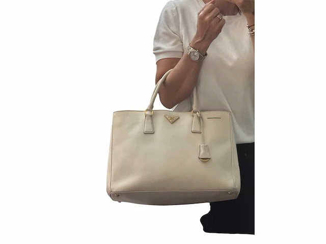 Prada - extra large - galleria - met certificaat echtheidskaart - afbeelding 5 van  16