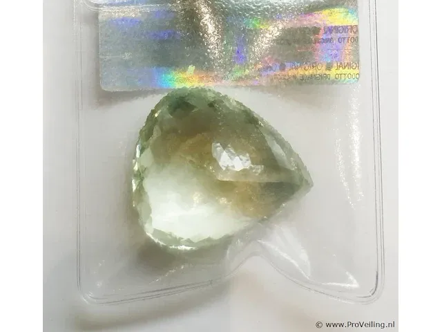 Prasiolite 72.01ct gra certified - afbeelding 1 van  8