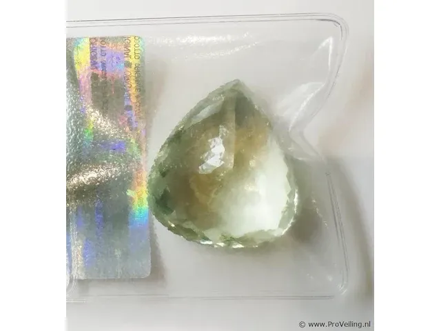 Prasiolite 72.01ct gra certified - afbeelding 2 van  8