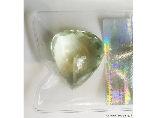 Prasiolite 72.01ct gra certified - afbeelding 4 van  8