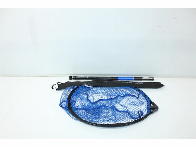 Predox streetfish kade schepnet set 380cm telescopisch blauw en zwart - afbeelding 2 van  2