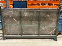 Premium night ambrato grey keramische xxl tegel/slab