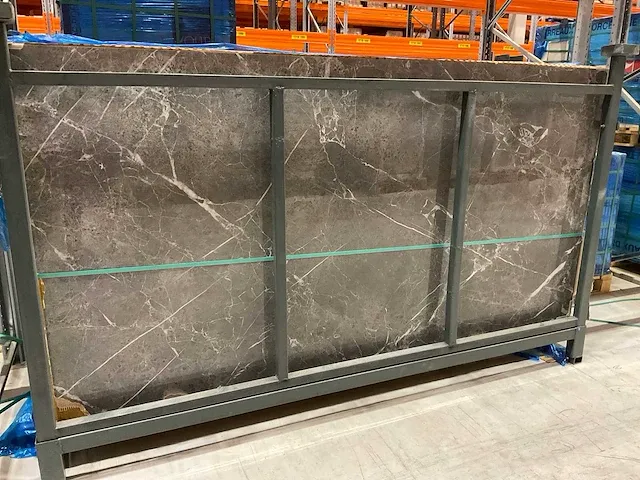 Premium night ambrato grey keramische xxl tegel/slab - afbeelding 2 van  6