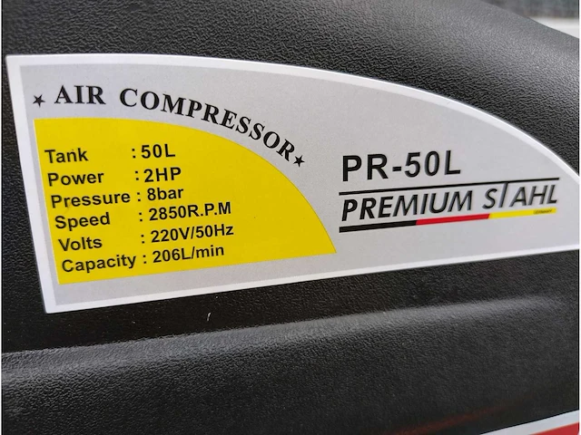 Premium stahl - 2024 - 50 liter oliegesmeerde compressor - afbeelding 5 van  8