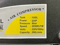 Premium stahl pr-100l compressor 100 liter - afbeelding 2 van  10