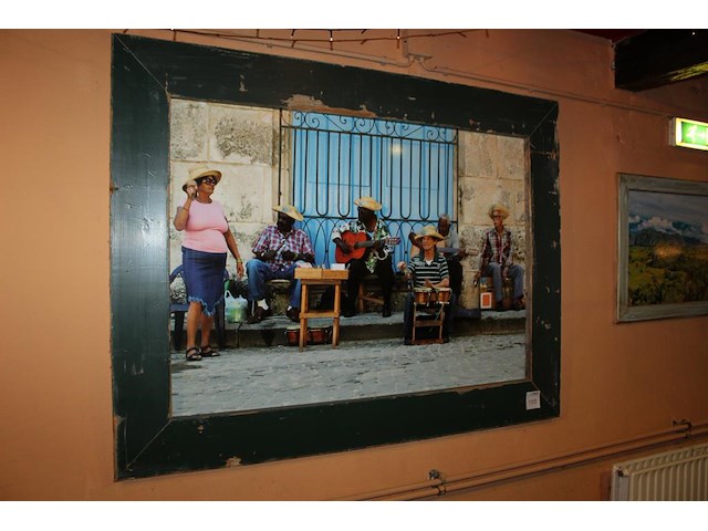 Prent in lijst. afmeting 170 x 130 cm. - afbeelding 1 van  2