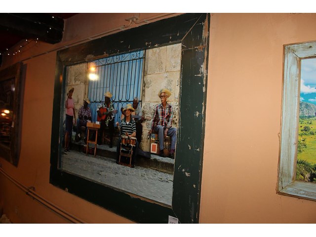 Prent in lijst. afmeting 170 x 130 cm. - afbeelding 2 van  2