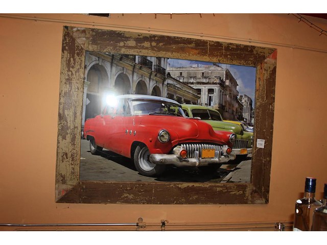 Prent in lijst. afmeting 173 x 132 cm. - afbeelding 1 van  2