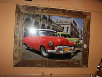 Prent in lijst. afmeting 173 x 132 cm. - afbeelding 1 van  2