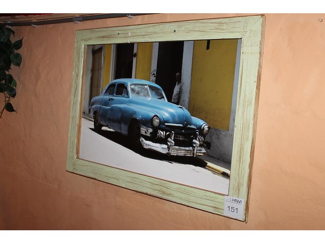 Prent in lijst. afmeting 95 x 70 cm. - afbeelding 1 van  2