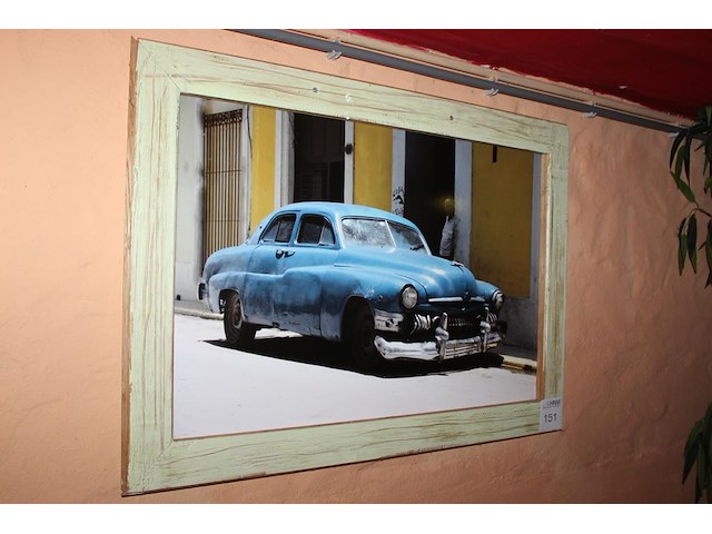 Prent in lijst. afmeting 95 x 70 cm. - afbeelding 2 van  2