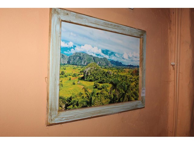 Prent in lijst. afmeting 95 x 70 cm. - afbeelding 2 van  2