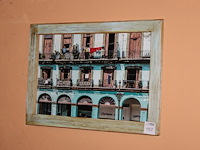 Prent in lijst. afmeting 95 x 70 cm. - afbeelding 1 van  2