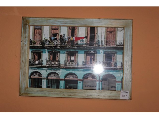 Prent in lijst. afmeting 95 x 70 cm. - afbeelding 2 van  2