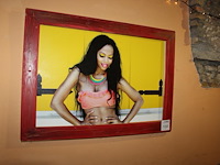 Prent in lijst. afmeting 95 x 70 cm. - afbeelding 1 van  2