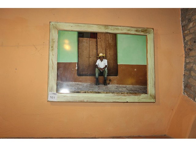 Prent in lijst. afmeting 95 x 70 cm. - afbeelding 1 van  2