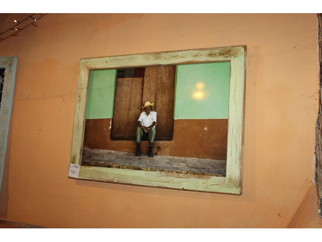 Prent in lijst. afmeting 95 x 70 cm. - afbeelding 2 van  2