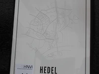 Prent in lijst "hedel" afm. 31 x 41 cm. - afbeelding 2 van  2