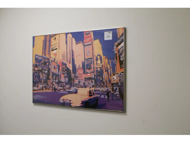Prent in lijst new york. afmeting 100 x 70 cm. - afbeelding 1 van  2