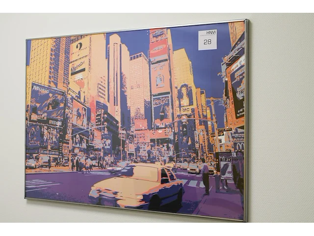 Prent in lijst new york. afmeting 100 x 70 cm. - afbeelding 2 van  2