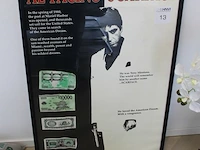 Prent in lijst scarface. afmeting 64 x 95cm. - afbeelding 2 van  2