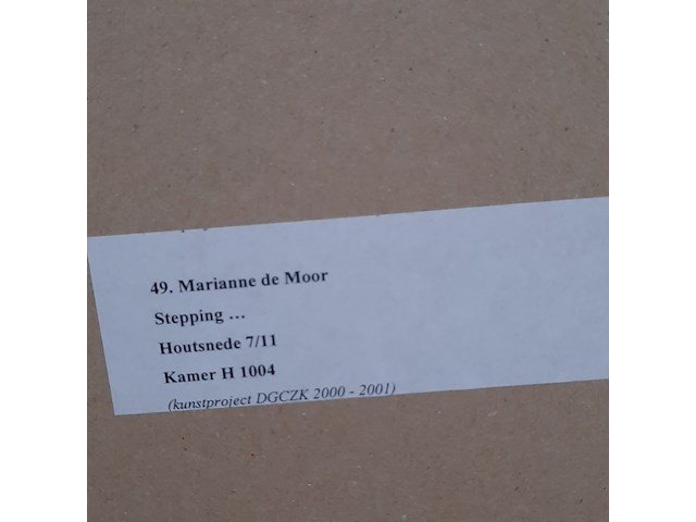 Prent, m. van moor, stepping forward 7/11, 1999 - afbeelding 9 van  9