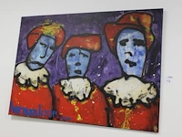 Prent op doek herman joop 2005. afmeting 140 x 100 cm. - afbeelding 1 van  3