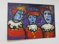 Prent op doek herman joop 2005. afmeting 140 x 100 cm. - afbeelding 2 van  3