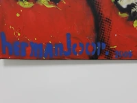 Prent op doek herman joop 2005. afmeting 140 x 100 cm. - afbeelding 3 van  3