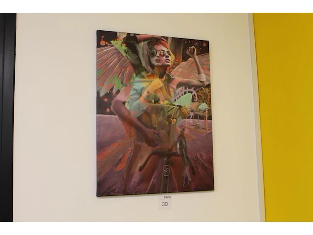 Prent op doek met afmeting 60 x 78 cm. - afbeelding 1 van  2