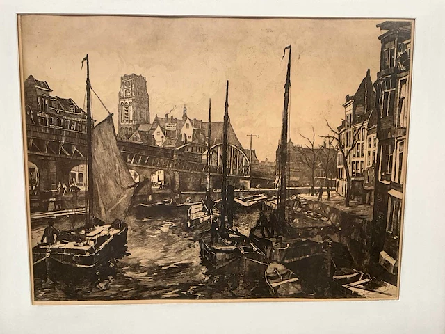 Prent van rotterdam in lijst - afbeelding 2 van  6