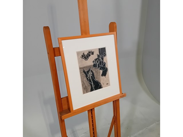 Prent, w.a. hooft, neerdalende en opstekende vorm, 1970 - afbeelding 2 van  8