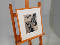 Prent, w.a. hooft, neerdalende en opstekende vorm, 1970 - afbeelding 2 van  8