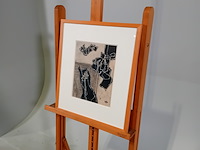 Prent, w.a. hooft, neerdalende en opstekende vorm, 1970 - afbeelding 3 van  8