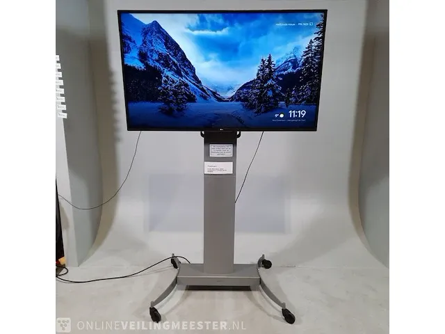 Presentatiescherm op stander lg / vogel, lg 55uj63ov, bouwjaar scherm 2018 - afbeelding 1 van  16